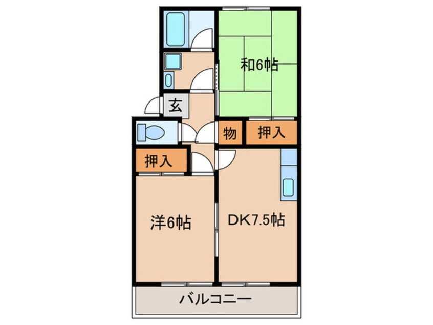 間取図 シティハイツむつな