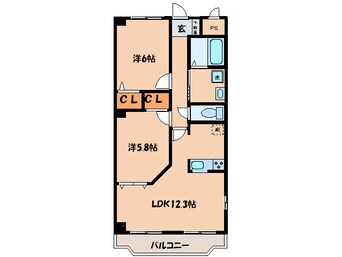 間取図 シャンテｍａｒｕｗａ