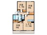 Le confort 3LDKの間取り