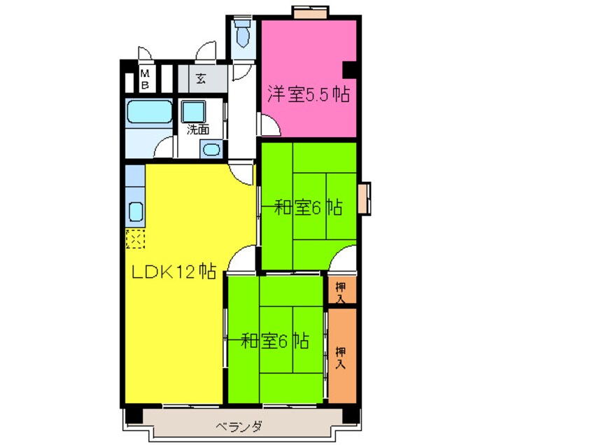 間取図 徳重セントラルビル