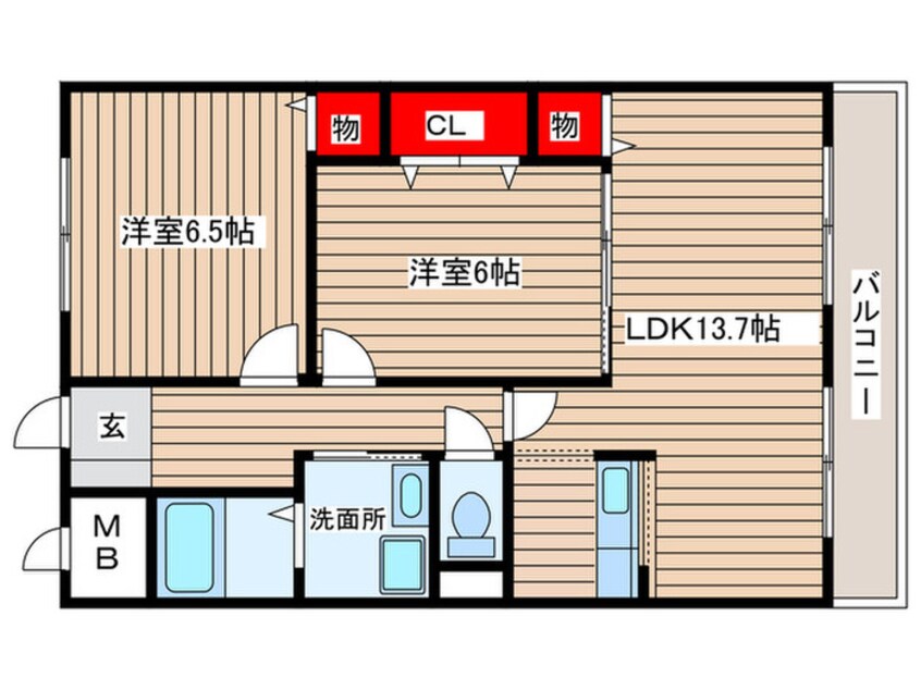 間取図 徳重セントラルビル