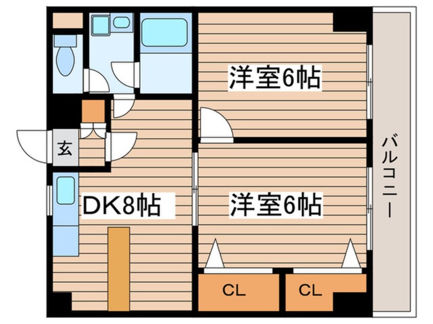 間取図 ガーデンコート新栄
