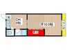 川島第二ﾋﾞﾙ 1DKの間取り