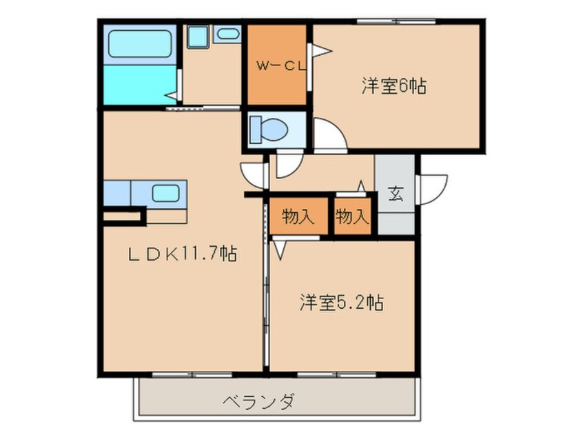 間取図 サニ－ホ－ムズ