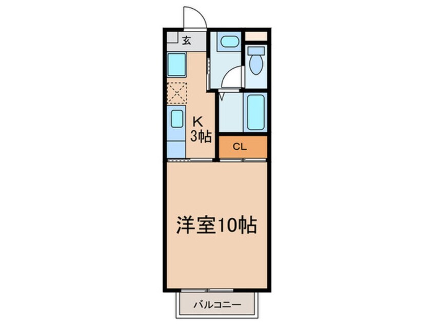 間取図 シャルマン新池