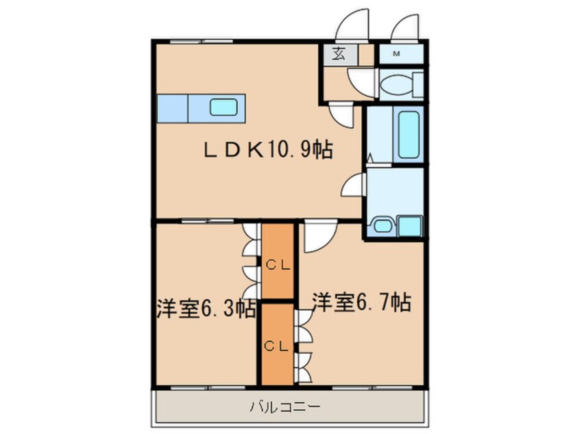 間取図 Ｆ・ロッシュ