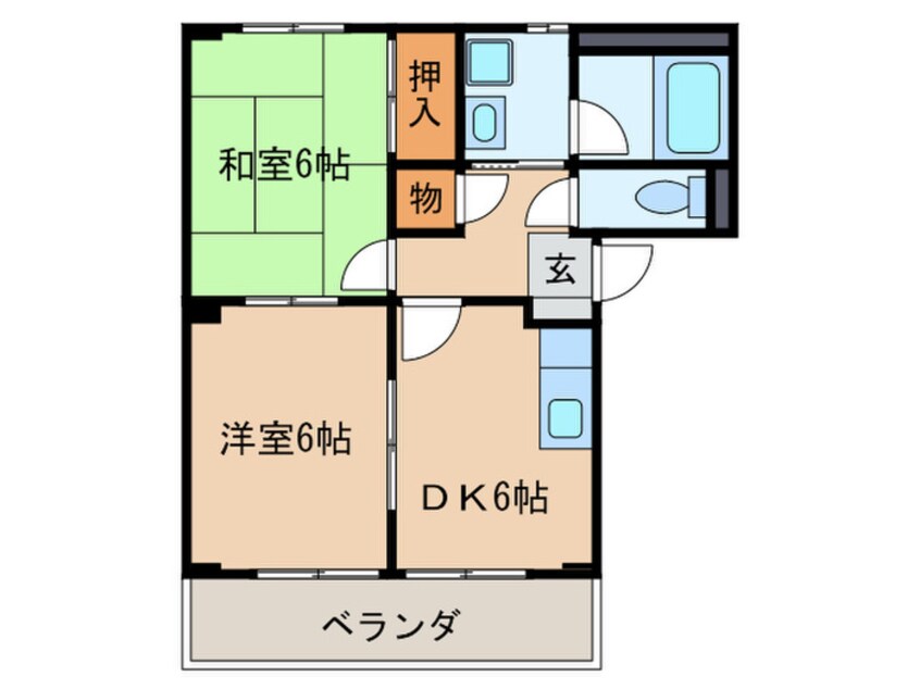 間取図 サンクレスト平久田