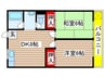 フロンティアコート 2DKの間取り