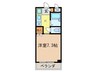 マンションボナール 1Kの間取り