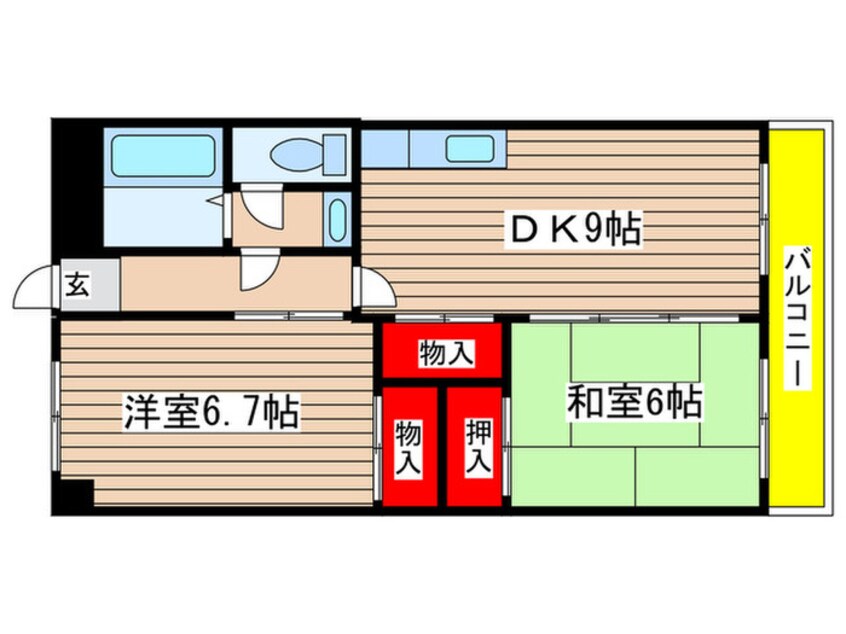 間取図 リーベン村瀬