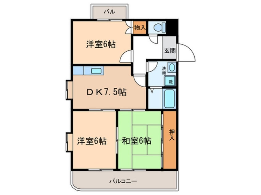 間取図 セントラルみのりハイツ