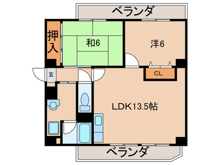 間取り図 レジデンス内田橋