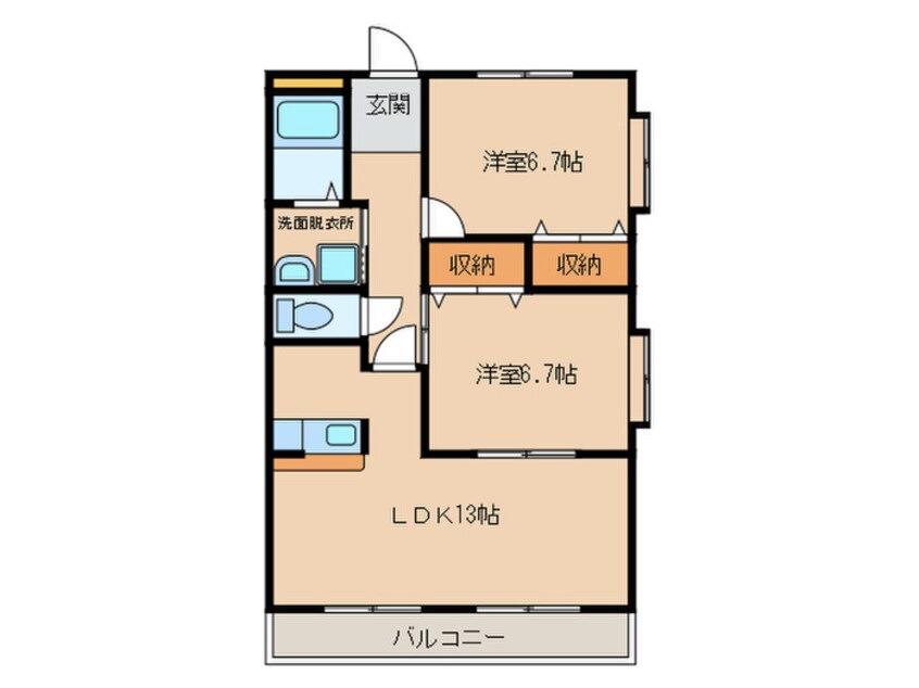 間取図 柿本丸太マンション