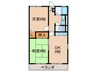シエスタ 2DKの間取り