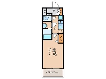 間取図 ﾌﾟﾚｻﾝｽ上前津ｴﾚｽﾀ(604)