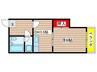 ユニ－ブル八事 1DKの間取り