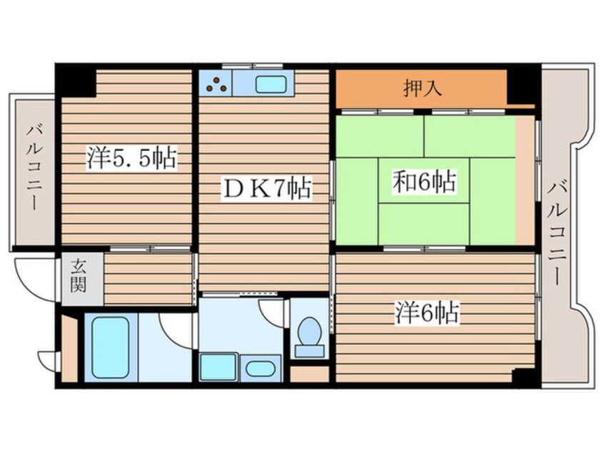 間取図 グランデール桜