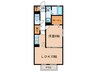 サン　スクエア 1LDKの間取り