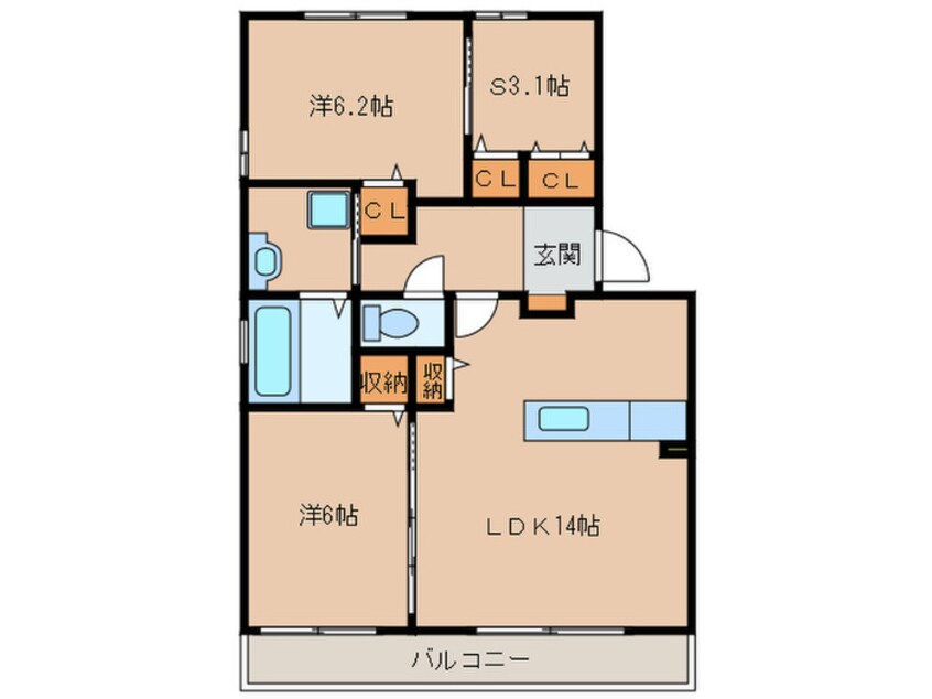間取図 サンフレンズＡ