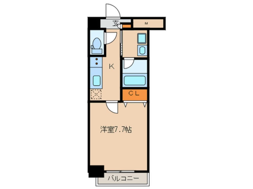 間取図 カーサニア尾頭橋