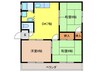 坂井マンション 3DKの間取り