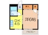 魚与しビル 1DKの間取り
