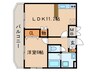 Parte　Ｐuente 1LDKの間取り