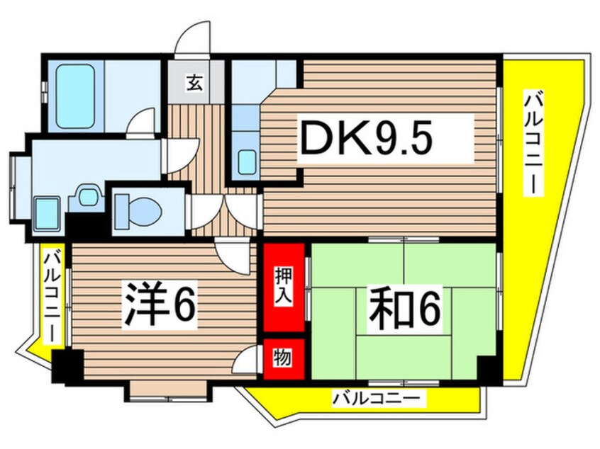 間取図 ロイヤル杁中