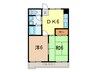 アメニティ豊 2DKの間取り