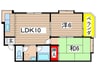 ムーニー駒方 2LDKの間取り