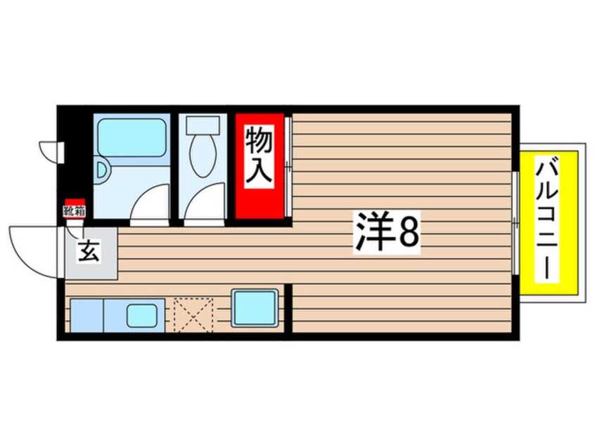 間取図 ラフォーレ駒方　A棟