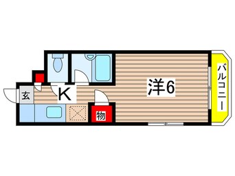 間取図 ラフォーレ駒方　B棟