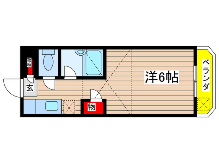 間取図 ラフォーレ駒方　B棟