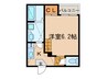 JEUNESSE大宮 1Kの間取り