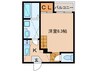 JEUNESSE大宮 1Kの間取り