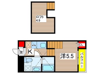 間取図 ハーモニーテラス城木町Ⅱ