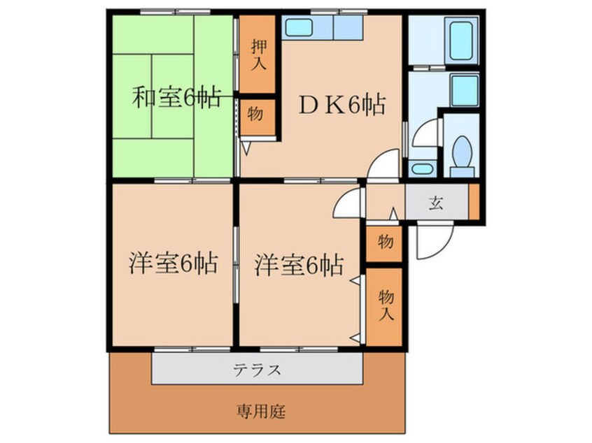 間取図 エクリエ－ル城南