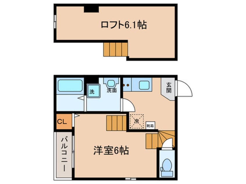 間取図 ﾊｰﾓﾆｰﾃﾗｽ柳田町