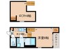 プリローズ名古屋 1Kの間取り