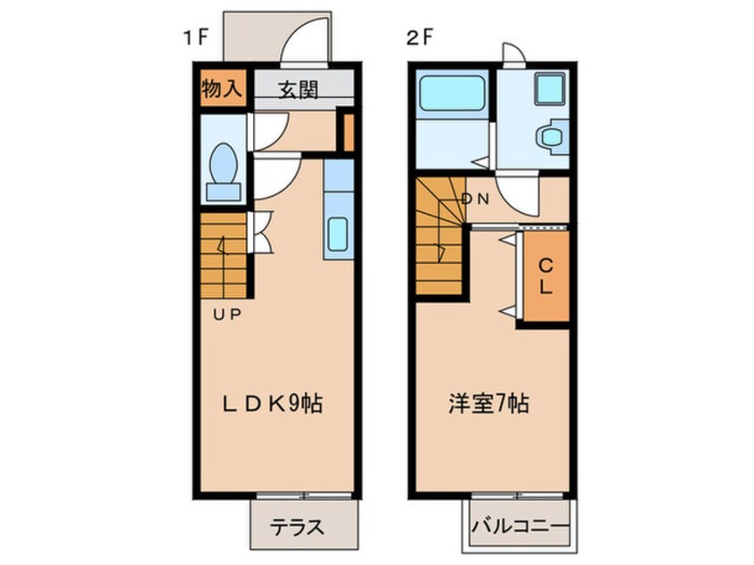 間取図 プラッサムコートKI　B棟