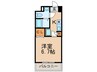 MZA　Takebashi 1Kの間取り
