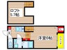 ハーモニーテラス北原町 1Rの間取り