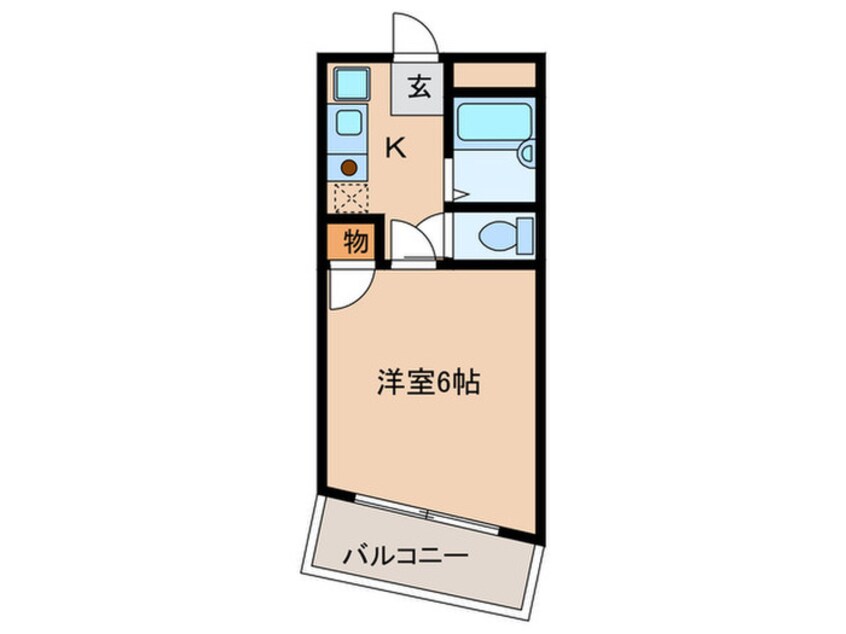 間取図 ドルフ亀島Ⅰ