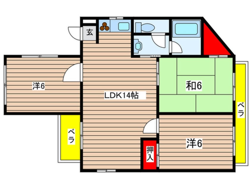 間取図 レジデンス前山