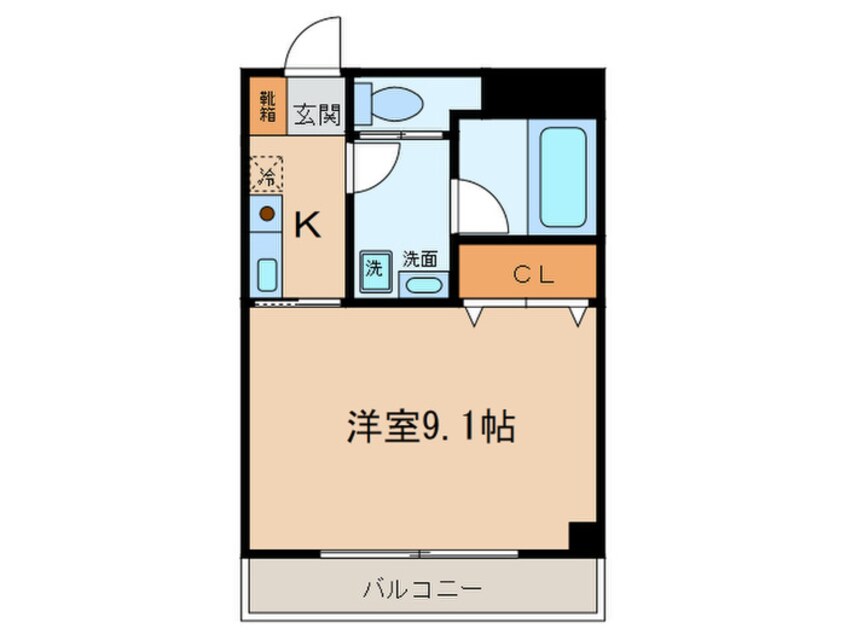 間取図 ブルーメ中柳