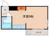 シングルハイツ八事 1Rの間取り