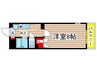グレ－シアス川名 1Kの間取り