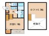 メゾンドルミエール 1Kの間取り