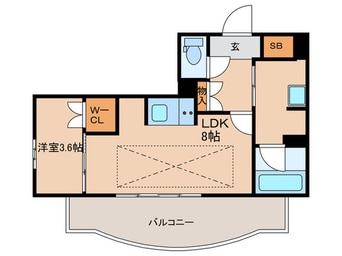間取図 プレサンスロジェ車道駅前NORTH