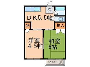 間取図 コ－ポ　愛